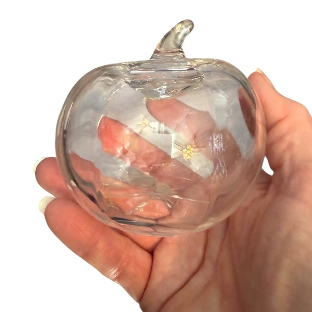 Princess House Clear Glass Pumpkin